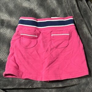 Athletic Works Pink Skirt with Navy Striped Waistband